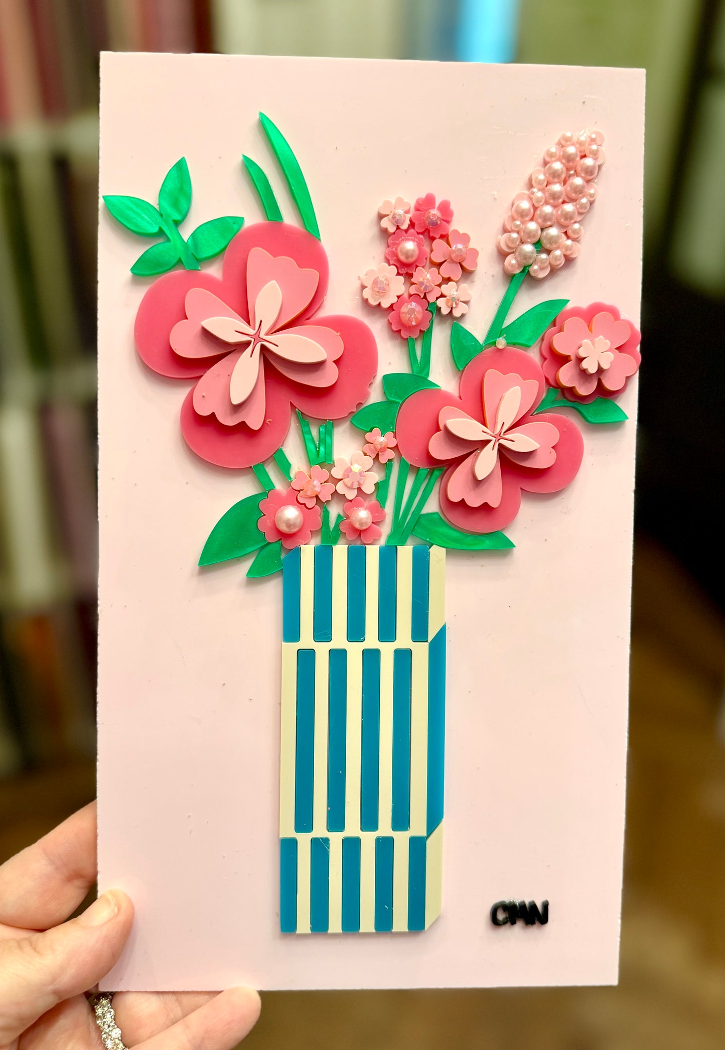 Sparkle Flower in frame