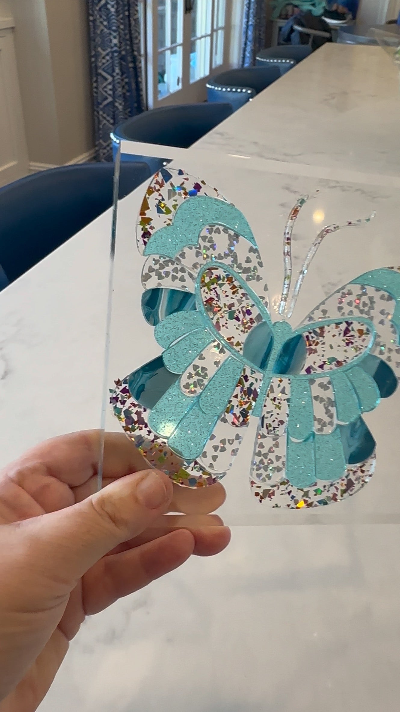 Butterfly Acrylic Block #3