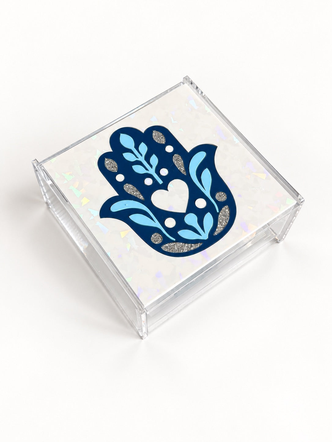 Hamsa Catch it all box-white heart