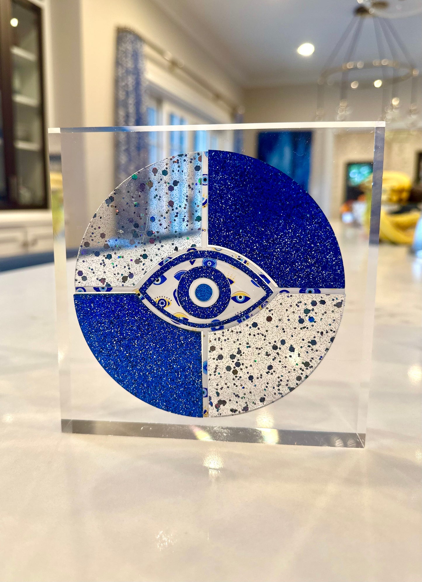 Evil Eye Acrylic Block #2